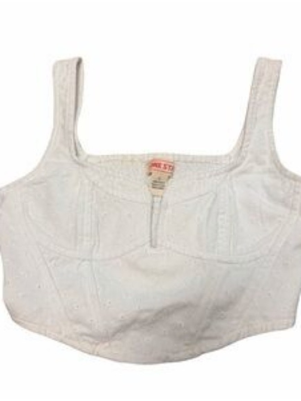 Lone Star NY Corset Structured
Denim Crop Top Size Small